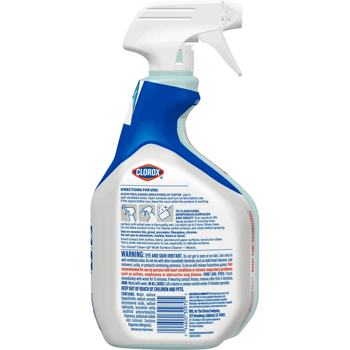 Clorox Bathroom Bleach Gel Multi Surface Cleaner Spray 30Oz (Pack of 9)
