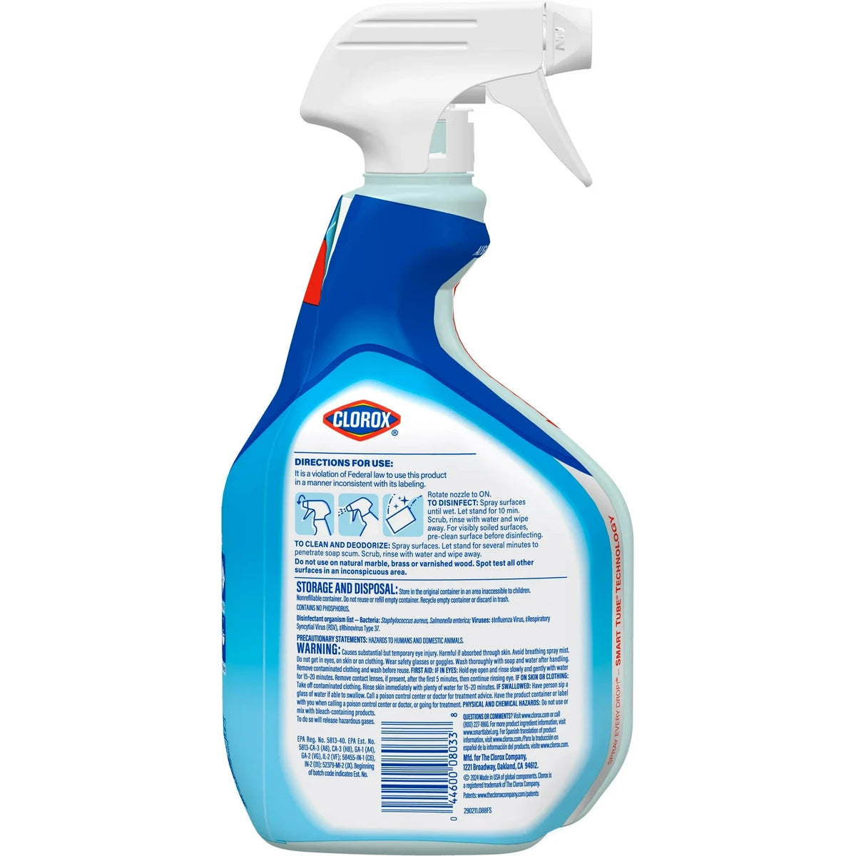 Clorox Disinfecting Bleach Free Bathroom Cleaner 30Oz (Pack of 9)