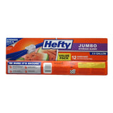Hefty Jumbo Slider Storage Slider Bag 68.96oz (Pack of 9)