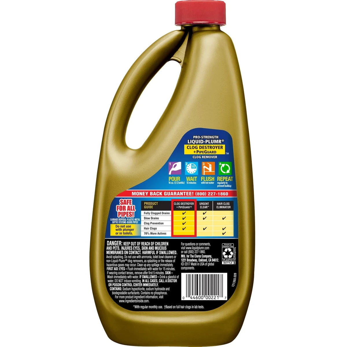 Clorox Professional Strength Liquid Plumr Gel Clog Remover 32Oz (Pack of 9)