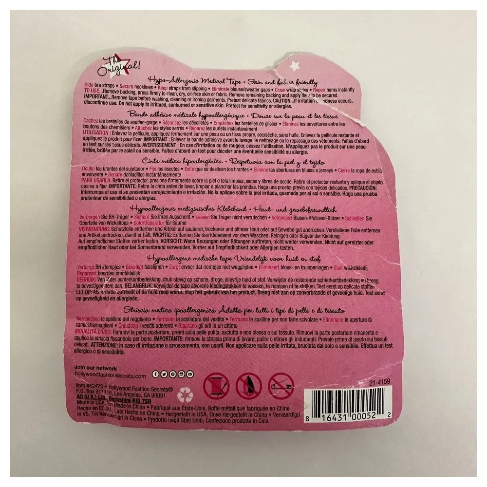 Hollywood Fashion Secrets Medical Quality Double Stick Fashion Tape 1.28Oz (Pack Of 12)