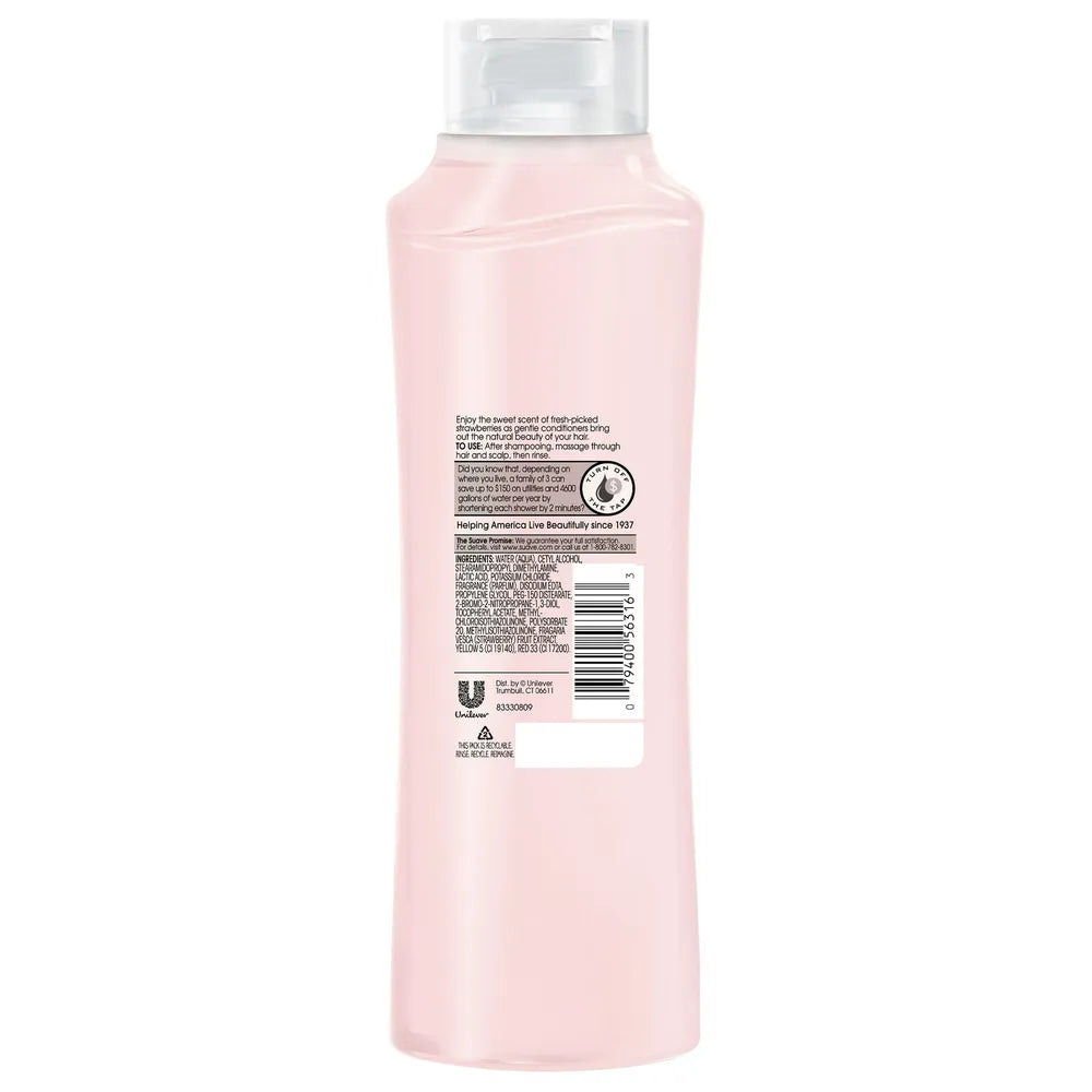 Suave Essentials Strawberry Conditioner 12Oz (Pack of 6)