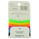 Scunci No-slip Grip The Evolution Bright Jelly Hair Ties Assorted Colors 0.70Oz (Pack of 48)