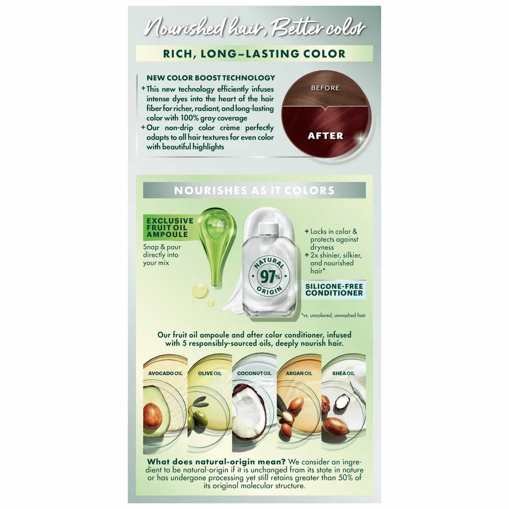 Garnier Nutrisse Permanent Creme Haircolor #66 True Red 7.71Oz (Pack of 12)