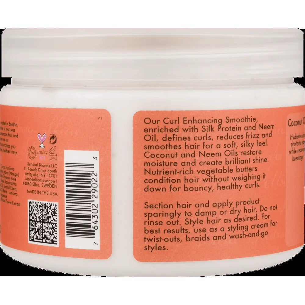Shea Moisture Coconut And Hibiscus Curl Enhancing Smoothie For Thick and Curly Hair 12Oz (Pack of 12)