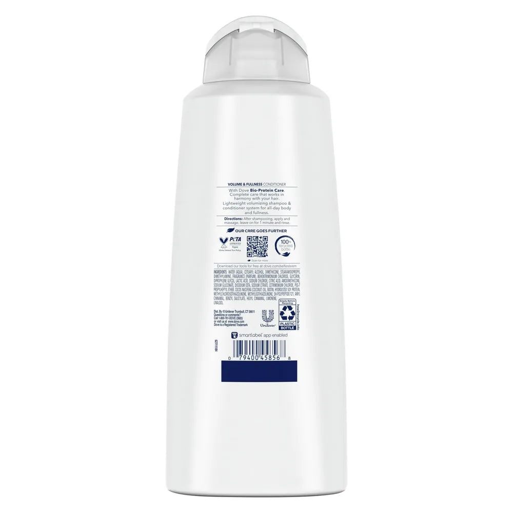 Dove Volume & Fullness Conditioner with Bio-Nourish Complex 20.4Oz (Pack of 4)