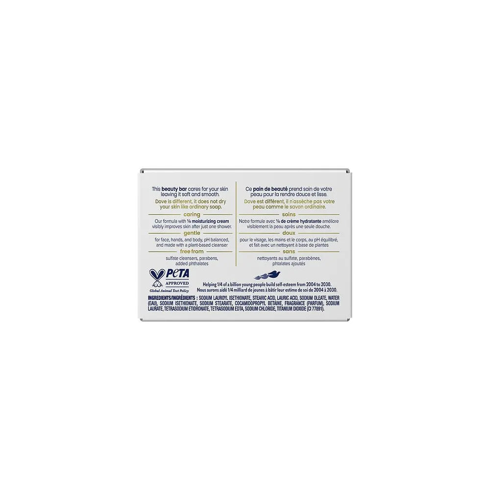 Dove White Moisturizing Lotion Beauty Bar 3.17Oz (Pack of 48)