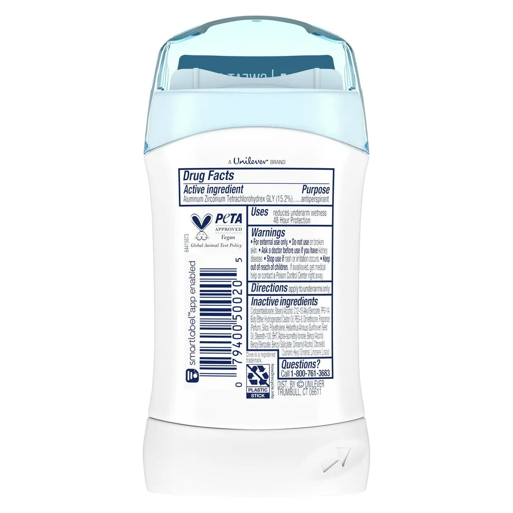 Dove Womens Antiperspirant Deodorant Powder Twin Pack 2.6Oz (Pack Of 6)