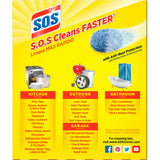 S.O.S Steel Wool Soap Scrubber Sponge Pads 2.88oz (Pack of 6)