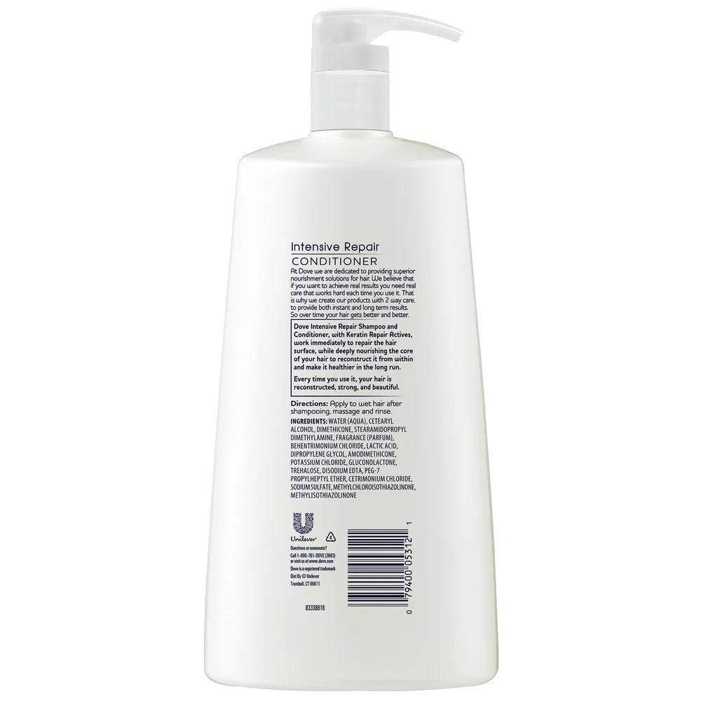 Dove Nutritive Solutions Intensive Repair Conditioner for Damaged Hair 25.4Oz (Pack of 4)
