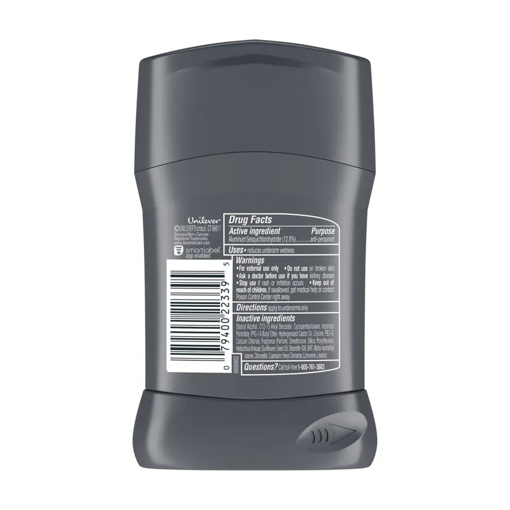 Dove Men And Care Deodorant Stick Clean Comfort 1.7Oz (Pack of 12)