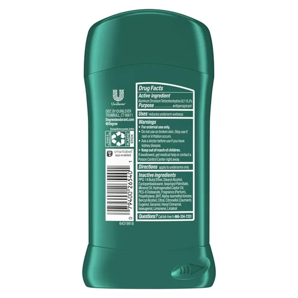 Degree Anti-Perspirant And Deodorant Invisible Solid Cool Rush 2.6Oz (Pack of 12)