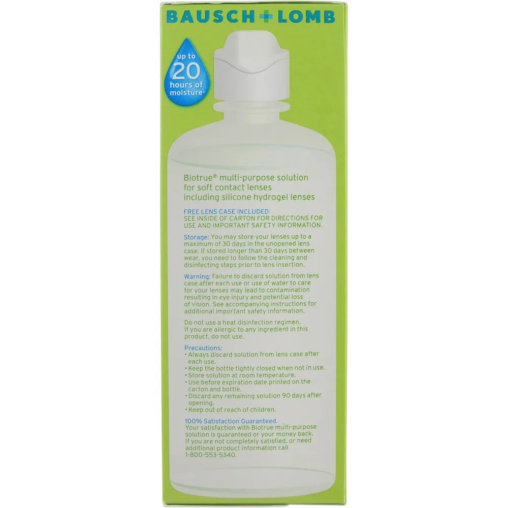 Bausch And Lomb Biotrue Multipurpose Solution For Soft Contact Lenses 10Oz (Pack of 24)