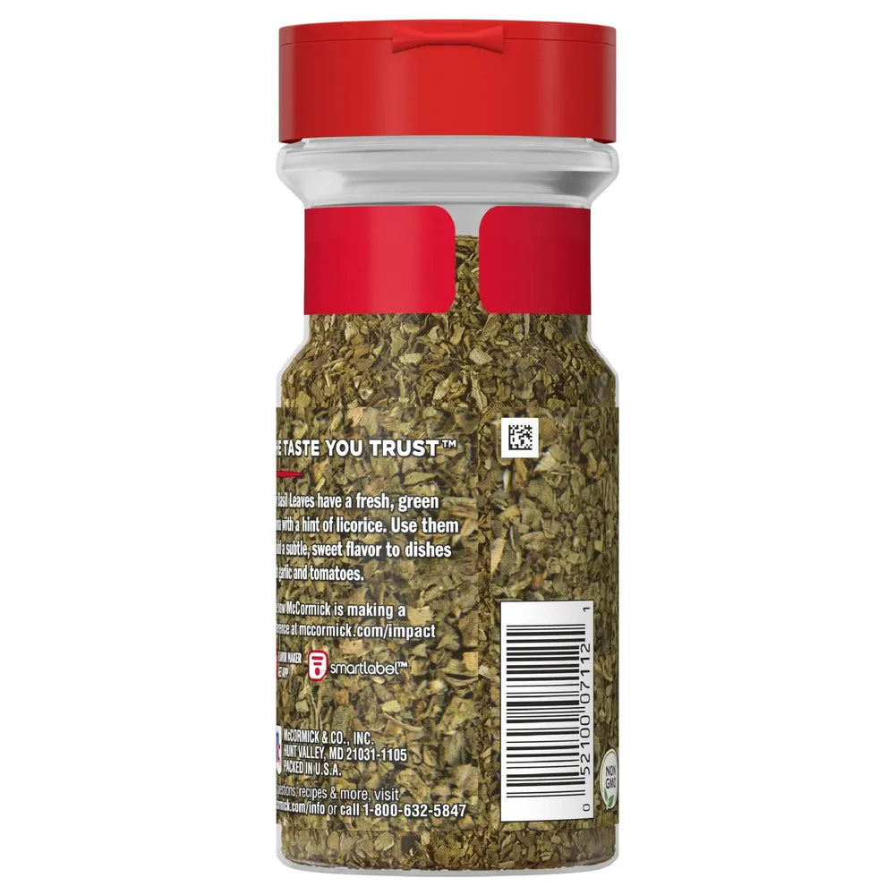 Mccormick Basil Leaves 1.25 Oz (Pack Of 12)