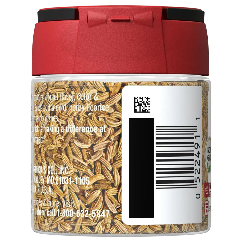 McCormick Fennel Seed 0.85 oz (Pack of 72)