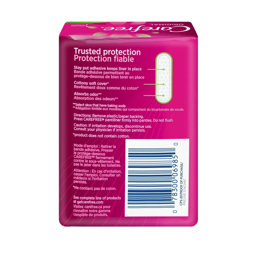 Carefree Original Regular Panty Liners Scented 1.06oz (Pack of 18)