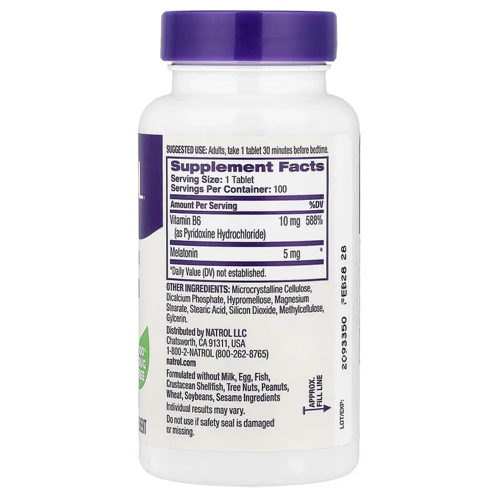 Natrol Melatonin Fast Dissolve 10 Mg Tablets Citrus Punch60 Ea 1.28Oz (Pack Of 12)