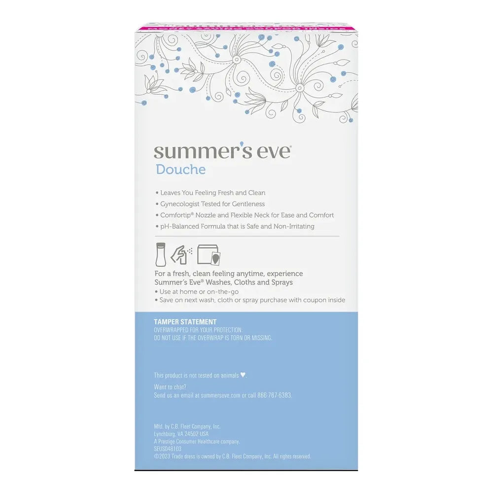 Summers Eve Extra Cleansing Vinegar And Water DoucheTwin Pack 4.5oz (Pack of 6)