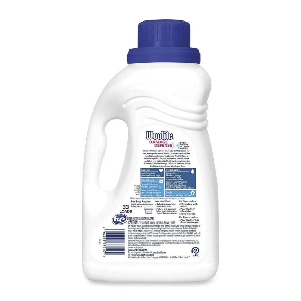 Woolite All Clothes No Harsh Ingredients Everyday Laundry Detergent 50Oz (Pack of 6)