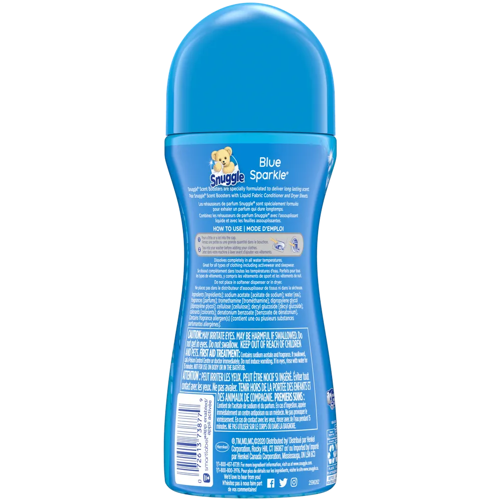 Snuggle In Wash Scent Booster Beads Blue Sparkle 19Oz (Pack of 4)