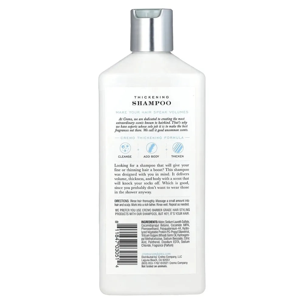 Cremo Juniper & Eucalyptus Thickening Shampoo 16 oz (Pack of 12)