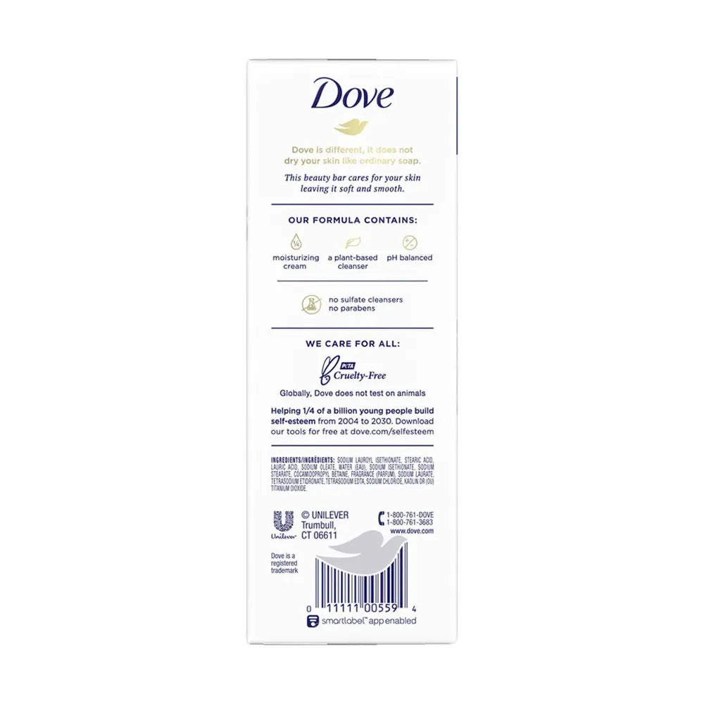 Dove Beauty Bar Beauty Bar Soap Original 3.17 Oz (Pack of 6)