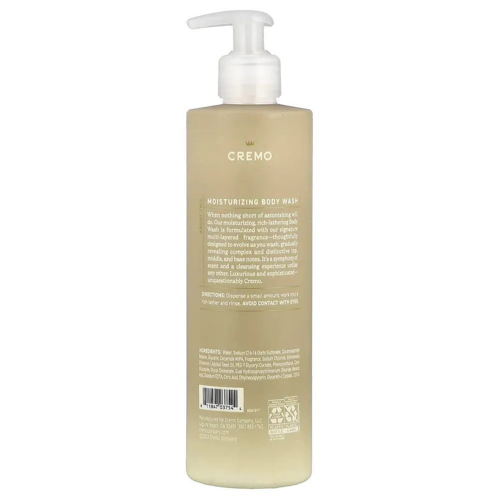 Cremo Skin Moisturizing White Jasmine Amber Body Wash For Womens 16 Oz (Pack of 12)