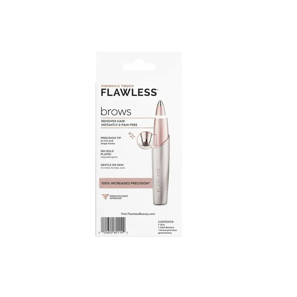 Finishing Touch Flawless Brows Eyebrow Hair Remover Electric Razor For Women 0.04Oz (Pack Of 6)
