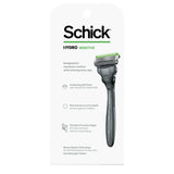 Schick Hydro Skin Comfort Sensitive Razor And 2 Refills 2.4oz (Pack of 12)