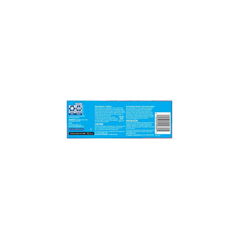 Ziploc Storage Bags Quart25 Ea 12 Pack 5.76oz (Pack of 12)