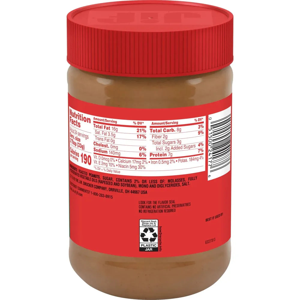 Jif Creamy Peanut Butter Jar 28Oz (Pack of 10)