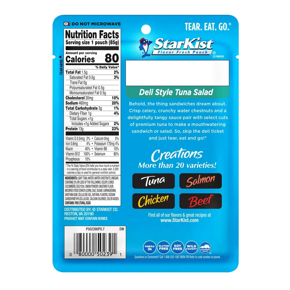 StarKist Tuna Creations Deli Style Tuna Salad 3Oz (Pack of 24)
