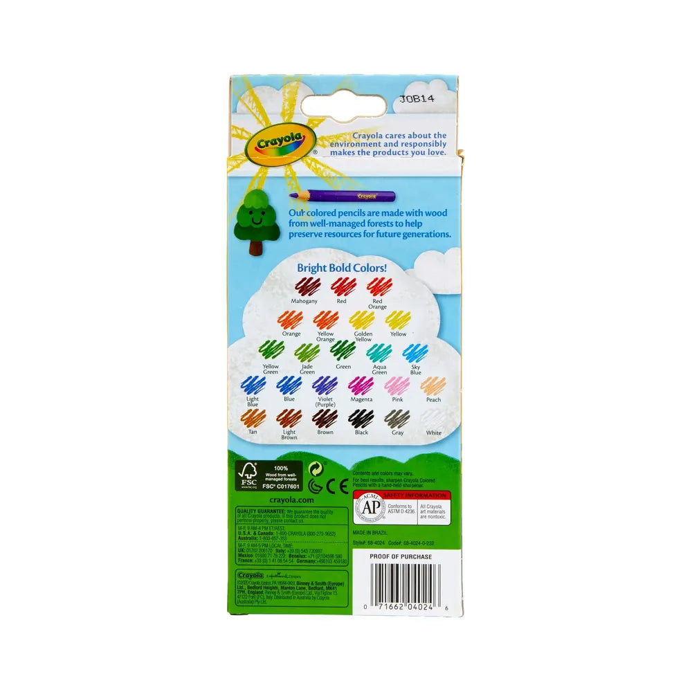 Crayola Colored Pencils Coloring Supplies 5.3oz (Pack of 36)