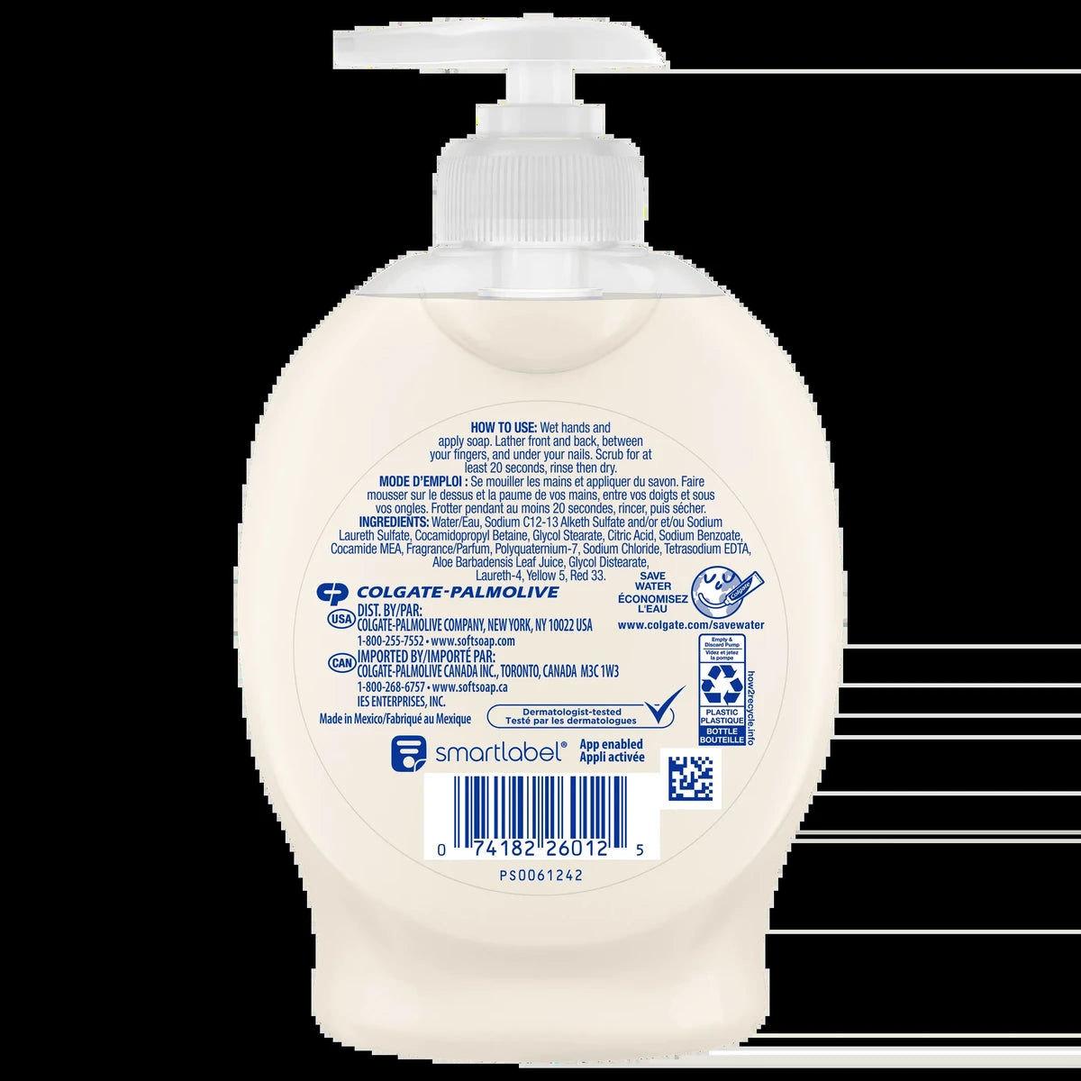 Softsoap Soothing Liquid Hand Soap Aloe Vera 7.5Oz (Pack of 6)