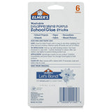 Elmer's Disappearing Purple School Glue Sticks 6 Count 1.26oz (Pack of 24)