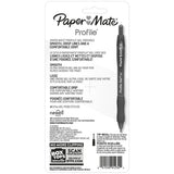 Paper Mate Profile Retractable Gel Pens Black 0.7mm 1.6oz (Pack of 48)