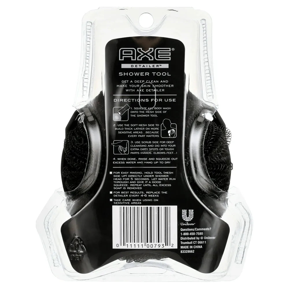 Axe Detailer 2 Sided Cleansing Shower Tool1 Ea 3.53Oz (Pack Of 3)