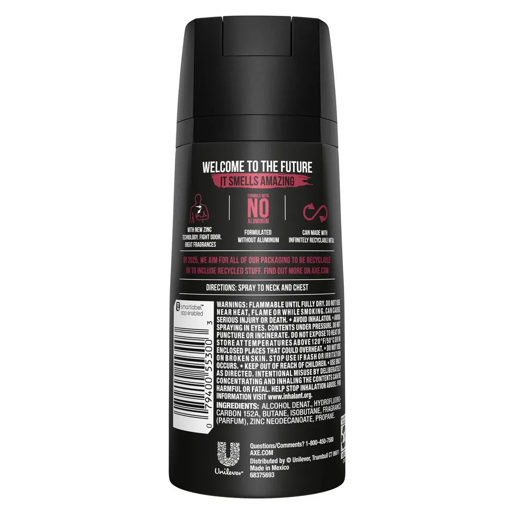 Axe Deodorant Body Spray For Men Essence 4Oz (Pack of 12)