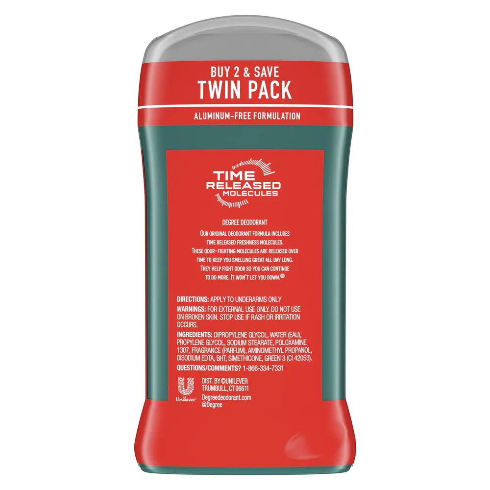 Degree Men Original Deodorant 48-Hour Odor ProteEaion Twin Pack 3Oz (Pack of 6)