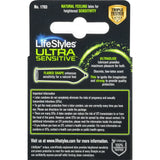 Lifestyles Ultra Sensitive Lubricated Latex Condoms 0.7oz (Pack of 144)