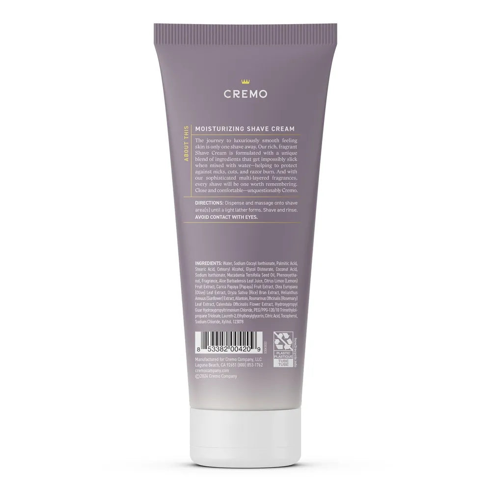 Cremo French Lavender Moisturizing Shave Cream Astonishingly Superior Ultra-Slick Shaving Cream for Women Fights Nicks Cuts and Razor Burn 6 Fl Oz (Pack of 12)