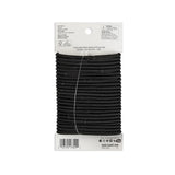 Scunci Effortless Beauty Thick Hair No-damage Black Elastics 5mm 0.8Oz (Pack of 48)
