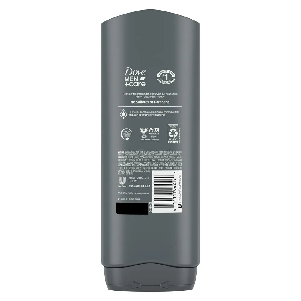 Dove Men Extra Fresh Body Wash 18Oz (Pack of 4)
