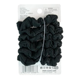 Scunci Mixed Knits Black Mini Twisters 5.76Oz (Pack of 48)