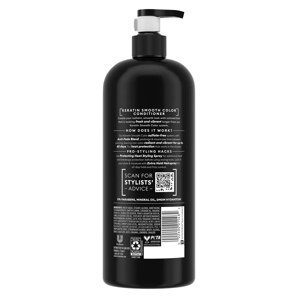 Tresemme Keratin Smooth Color Conditioner for Hair 28 Oz (Pack of 6)