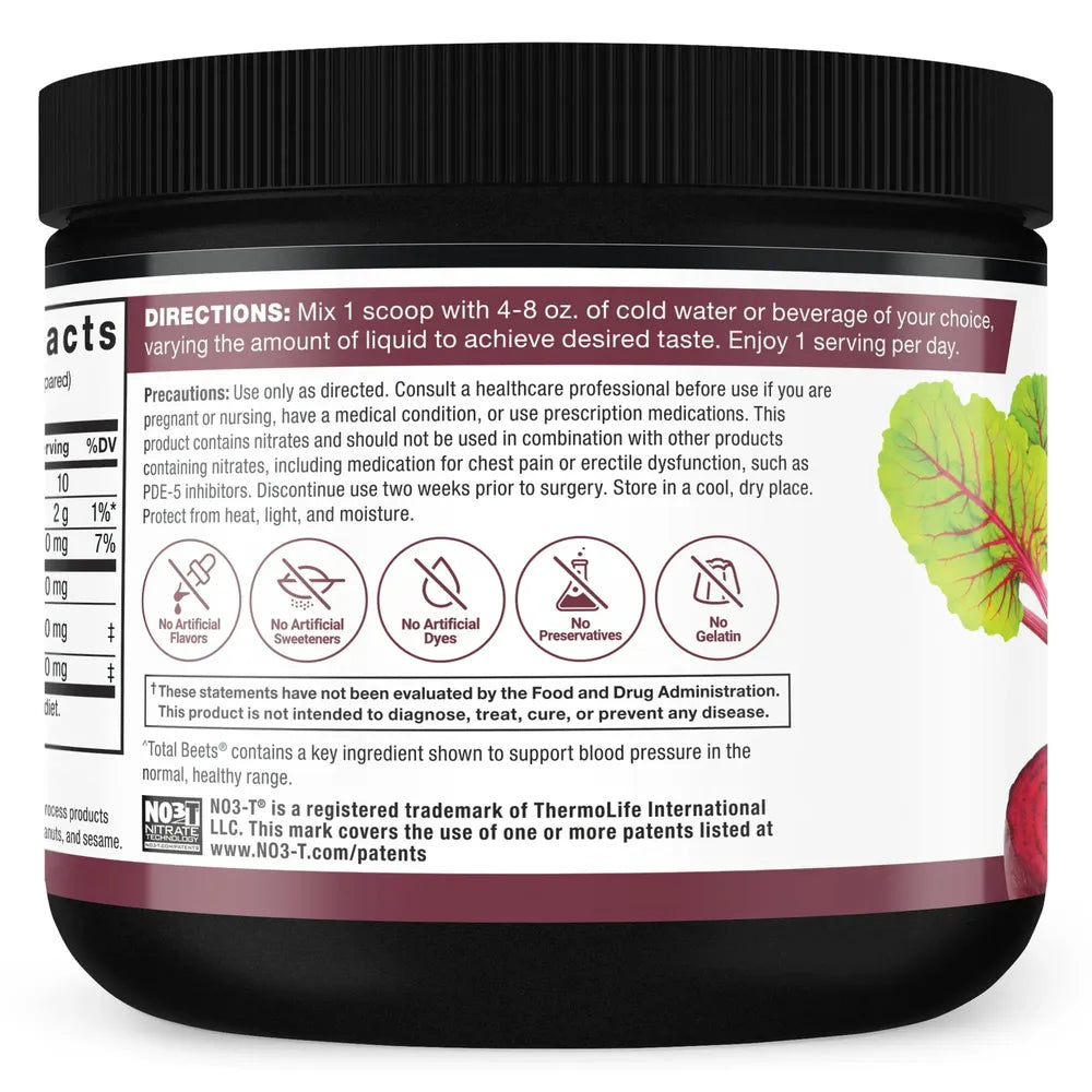 Force Factor Total Beets Powder 7.4 oz (Pack of 12)