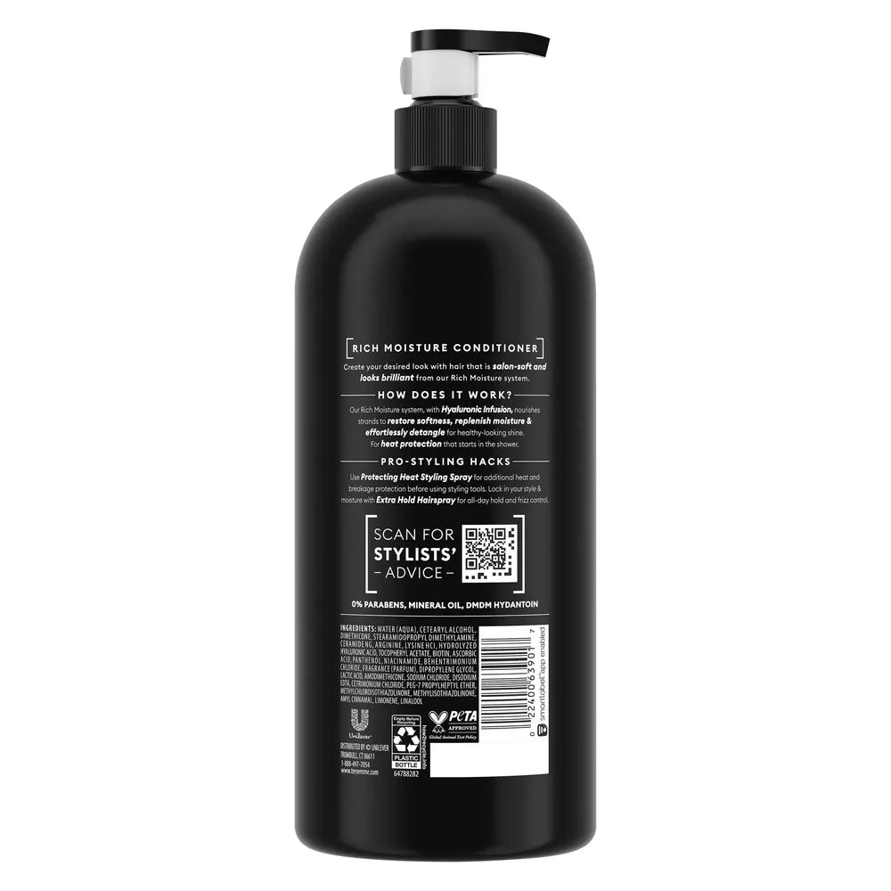 TRESemme Rich Moisture Conditioner for Dry Hair Rich Moisture Hydrating Conditioner Formulated With Vitamin E And Biotin 39 oz (Pack of 4)