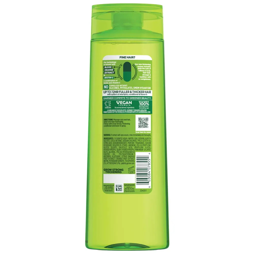 Garnier Fructis Grow Strong Shampoo 12.5 oz (Pack of 6)
