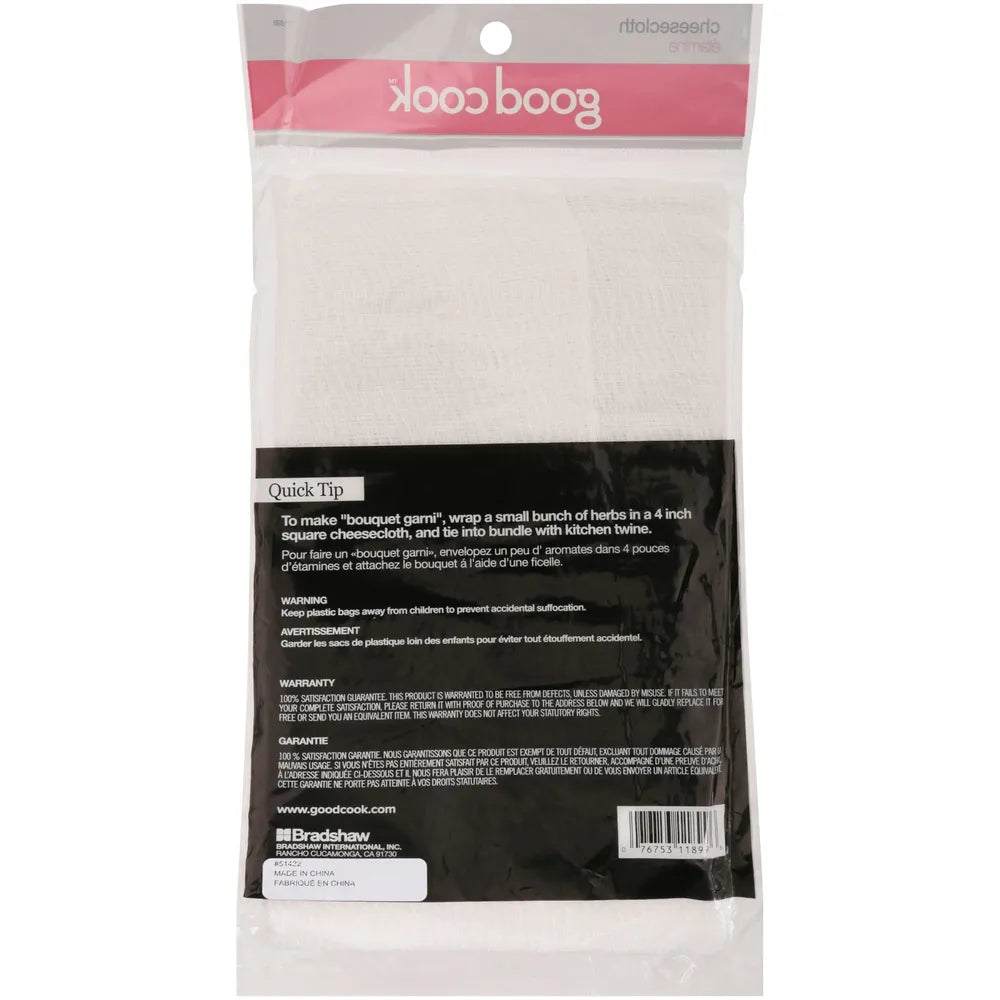 Good Cook White Cheesecloth 2yards 1.38oz (Pack of 72)