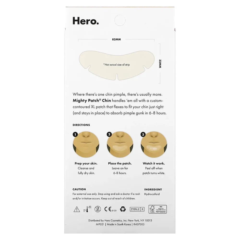 Hero Mighty Patch Chin 10 ct 1.41oz (Pack of 24)